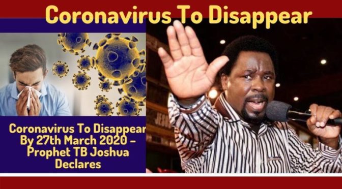 ‘HEALING RAIN’ Falls Worldwide as TB Joshua Declares End To Coronavirus Outbreak!