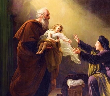 Encounter of Prophet Elijah the Tishbite and the Widow of Zarephath